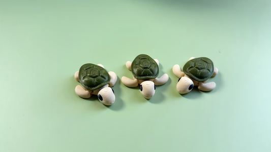 3D Printed Turtle Figurine