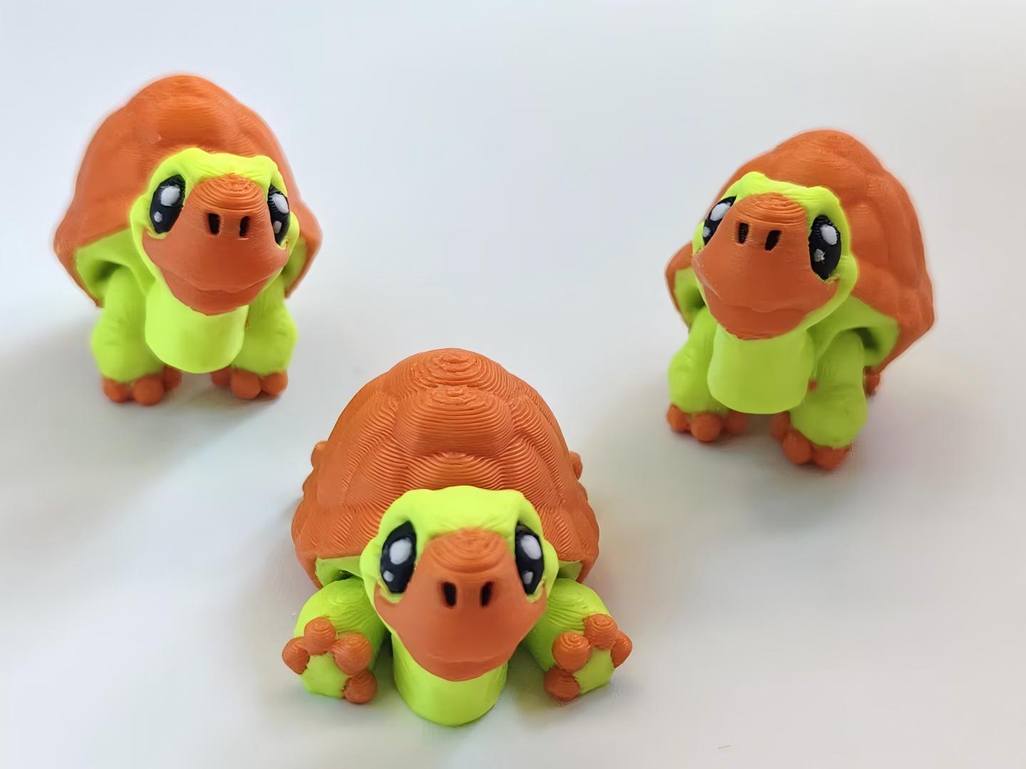 3D printed turtle figurine