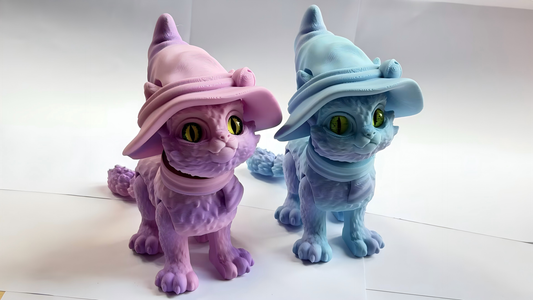 3D printed evil cat Halloween ornament