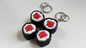 3D-printed sushi-themed keycap-style keychain