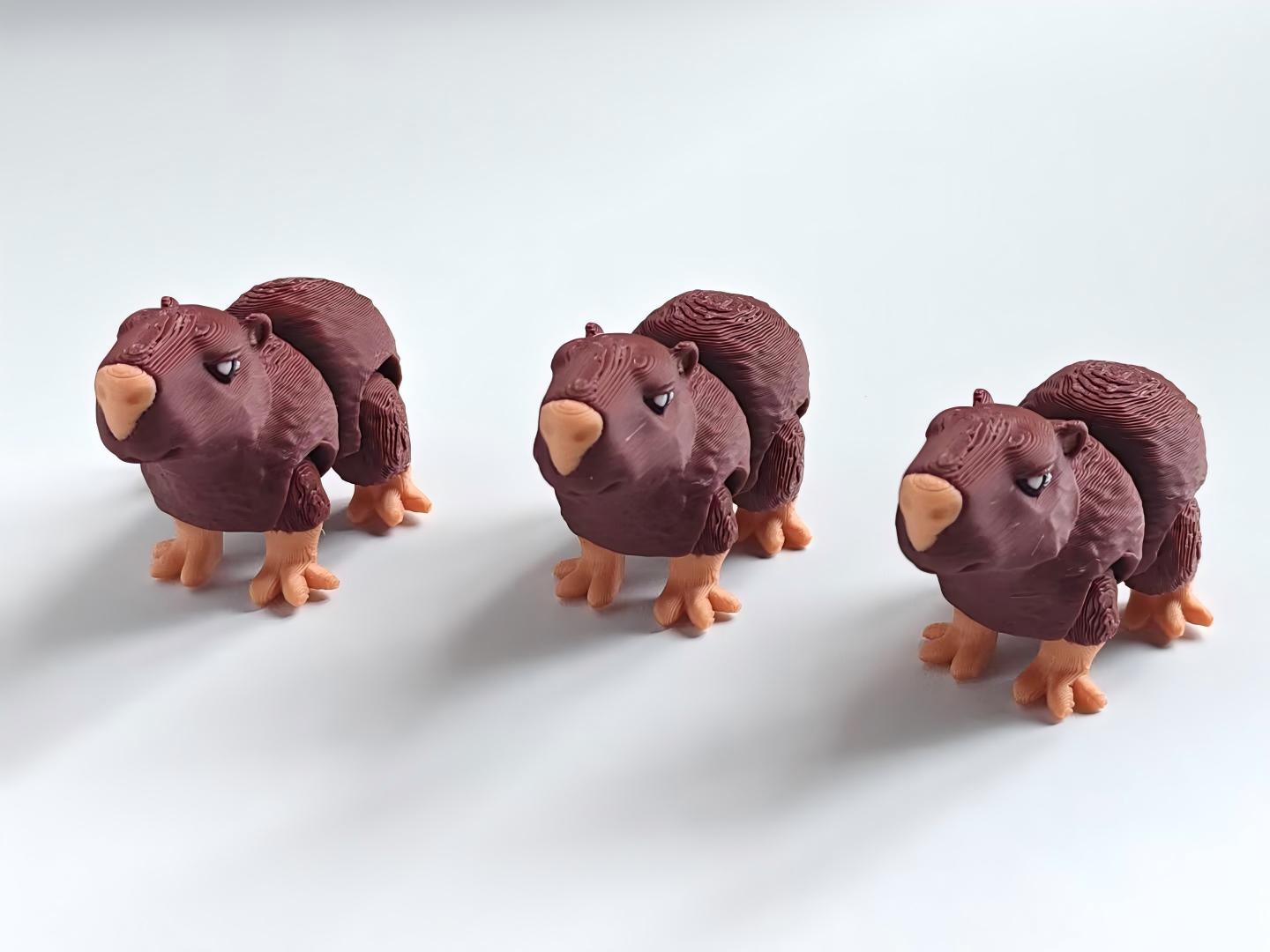 3D printed capybara figurine