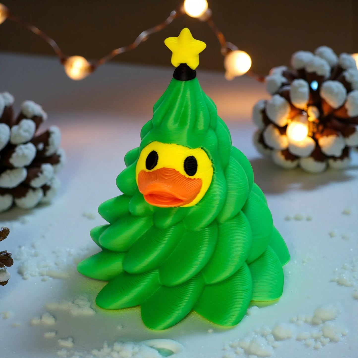 3D Printed PLA Funny Christmas Tree Duck Cartoon