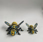 3D Printed Small Rainbow Mechanical Bee Figurine