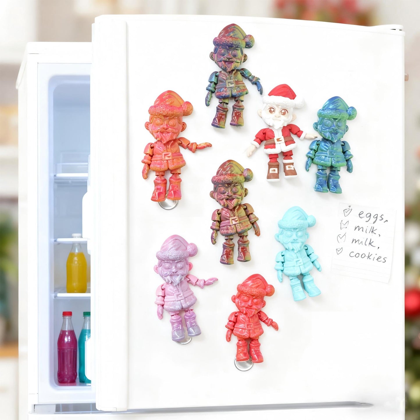 3D Printed Santa Claus Fridge Magnet