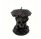 3D printed viral skull-apple "forbidden fruit" figurine