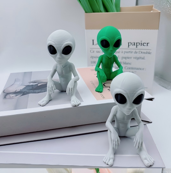 3D printed Halloween alien figurine
