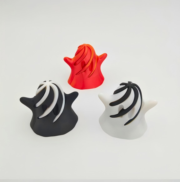 3D printed spinning ghost figurine