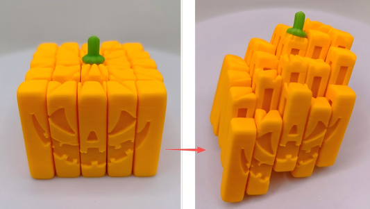 3D-Printed Big Pumpkin blocks Ornament
