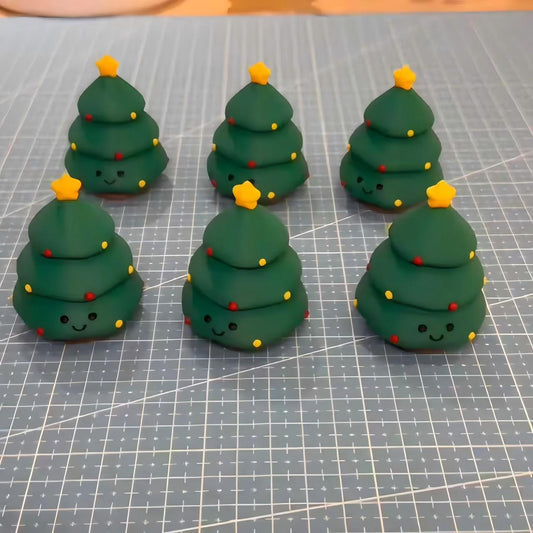 3D Printed Christmas Tree Stress-Relief Button