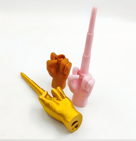 3D Printed Stress-Relief Telescopic Middle Finger Toy
