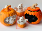 3D-Printed Pumpkin ghost Ornament