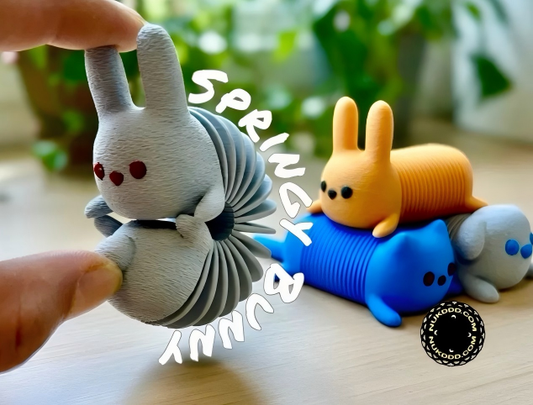 3D Printed Spring-Action Animal Toy