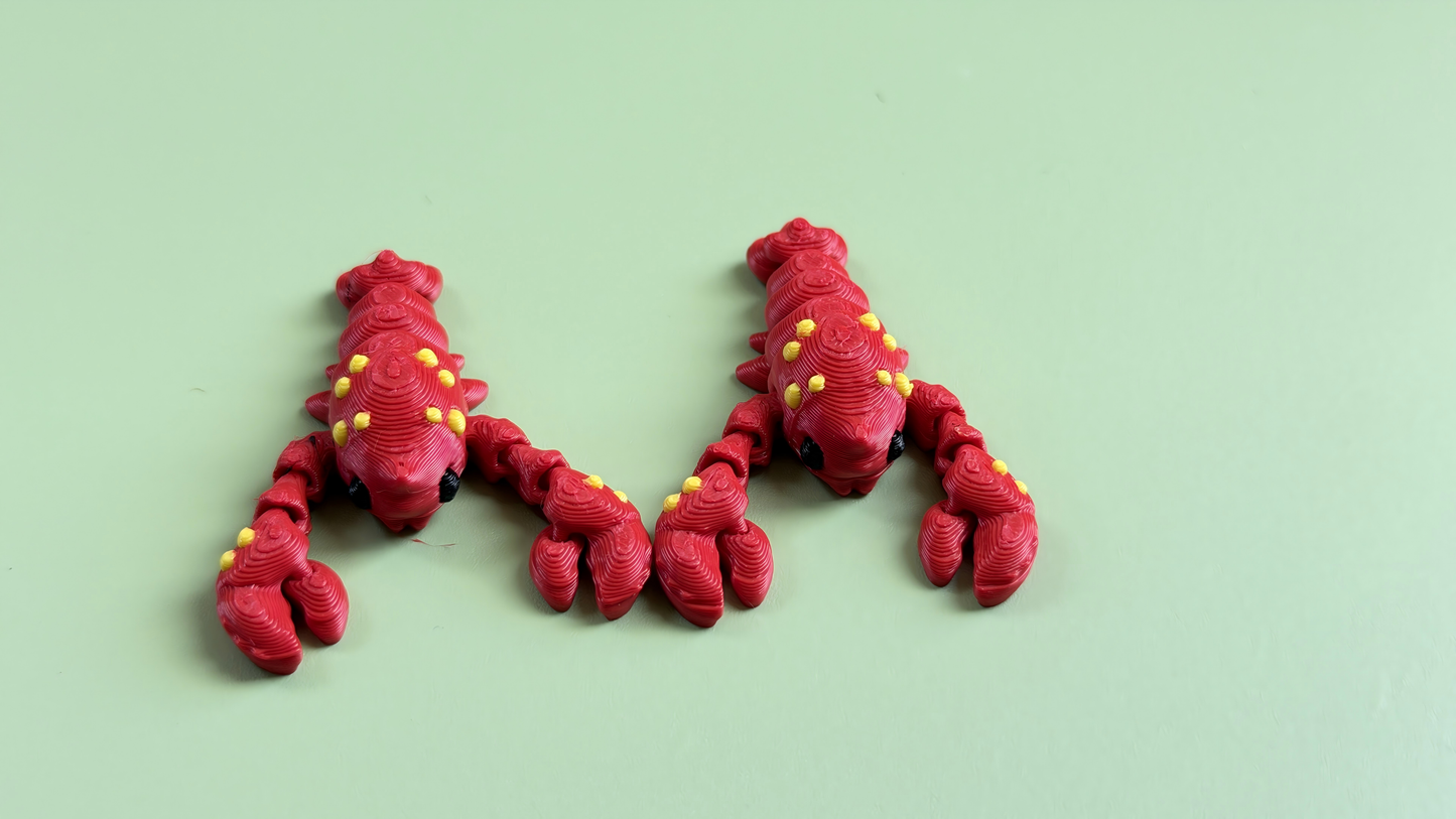 3D-printed lobster ornament