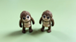 3D-printed ape ornament