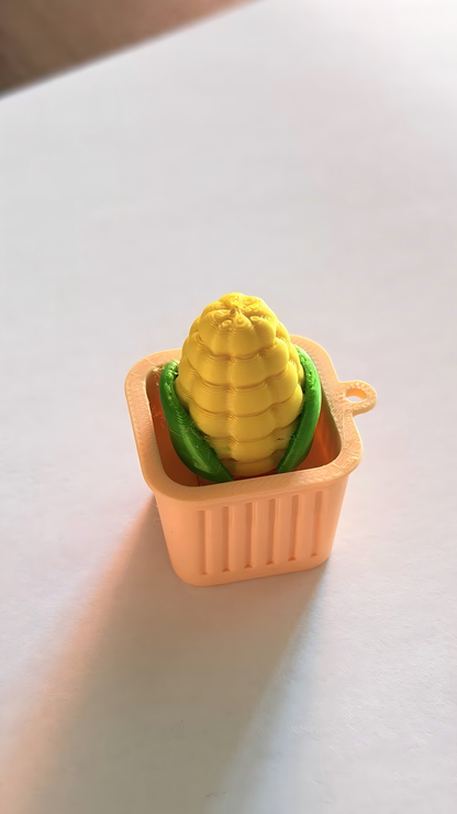 3D-Printed Fruit and Vegetables Keychain