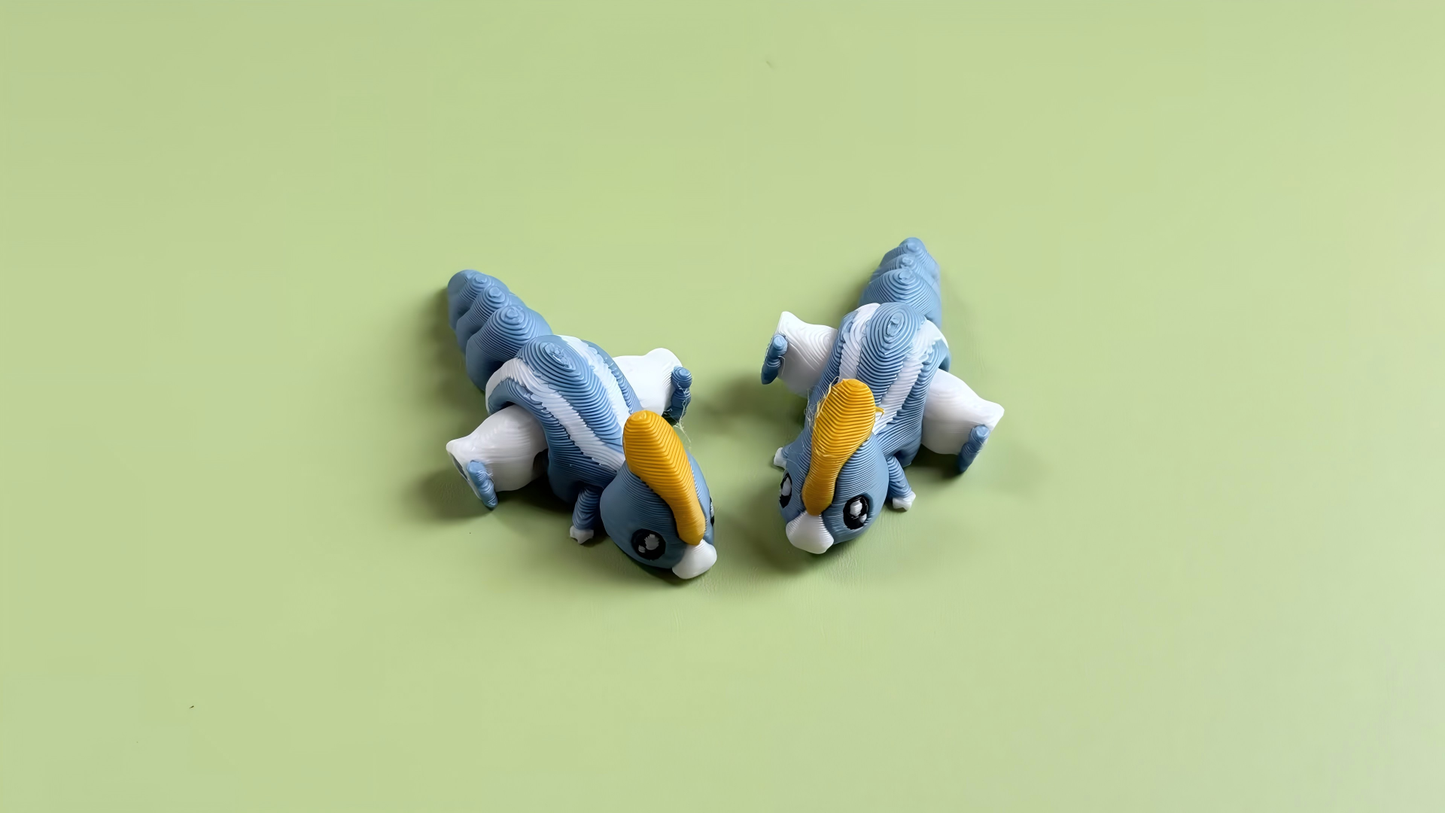 3D-printed dinosaur ornament