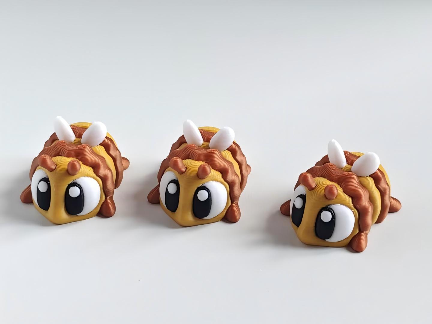3D printed little bee figurine