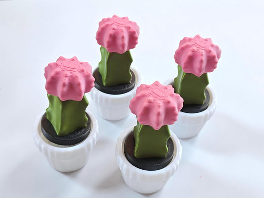 3D-printed potted cactus clicker