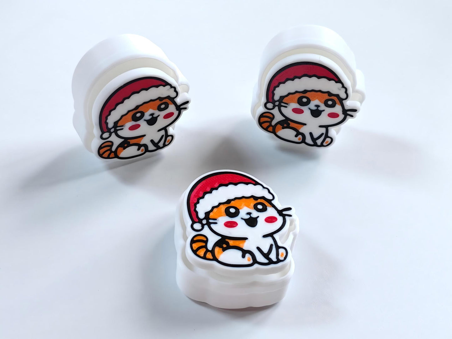 3D-printed Christmas tiger clicker