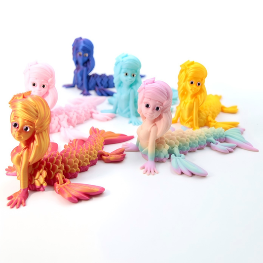 3D Printed Mermaid Figurine