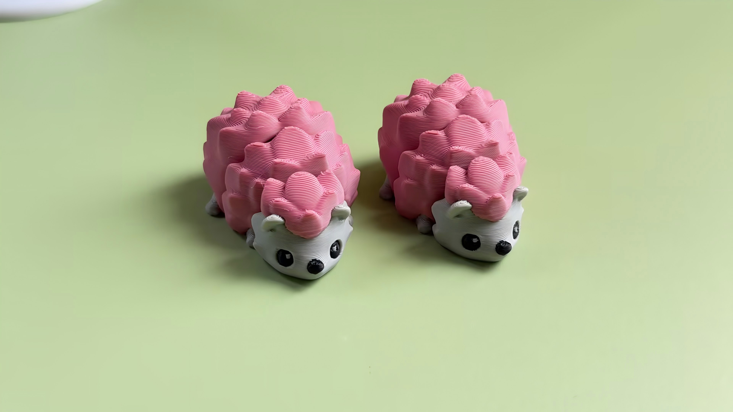 3D-printed hedgehog ornament
