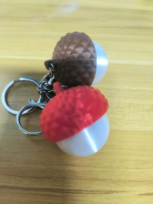3D-printed lychee keychain charm
