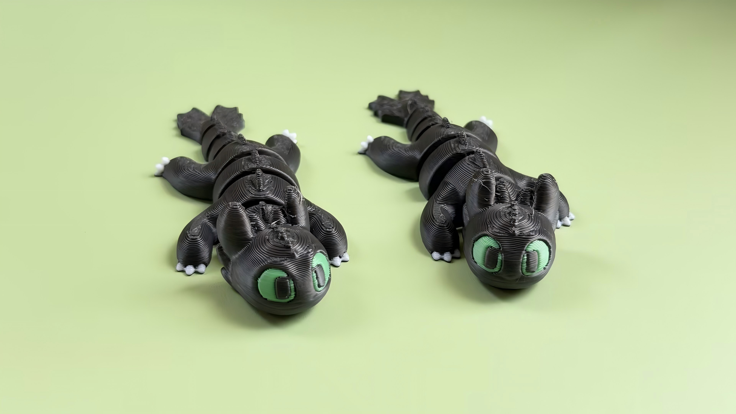 3D-printed dragon ornament