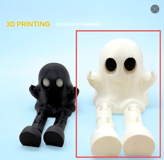 3D-printed Halloween "middle-finger" figure ornament (large)