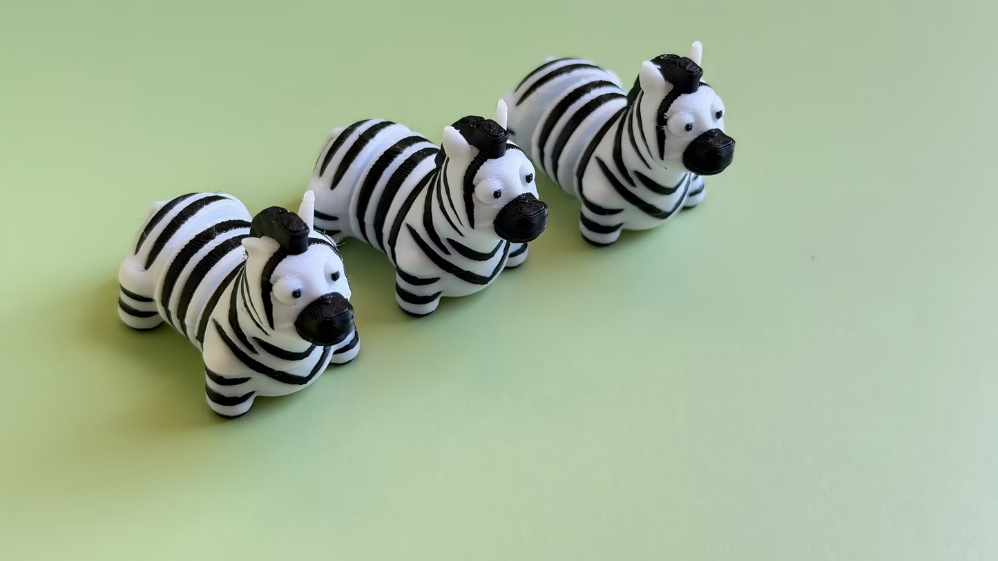 3D Printed Zebra Figurine