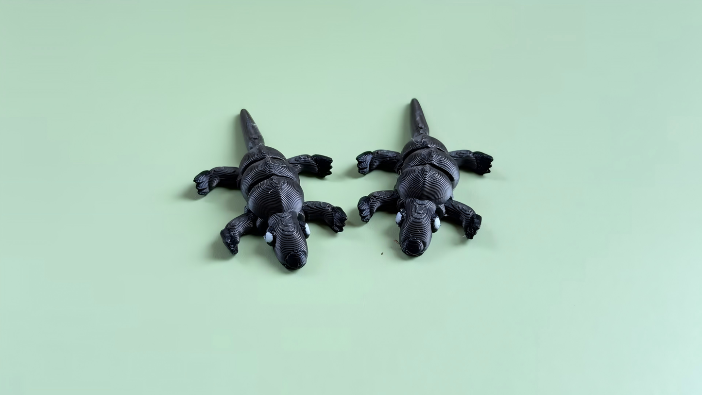 3D-printed dinosaur ornament