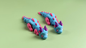 3D-printed dinosaur ornament