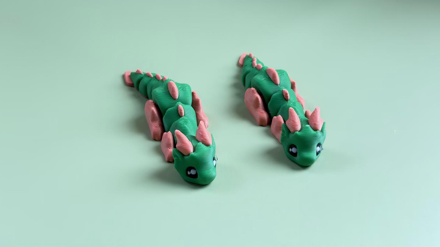 3D-printed dinosaur ornament