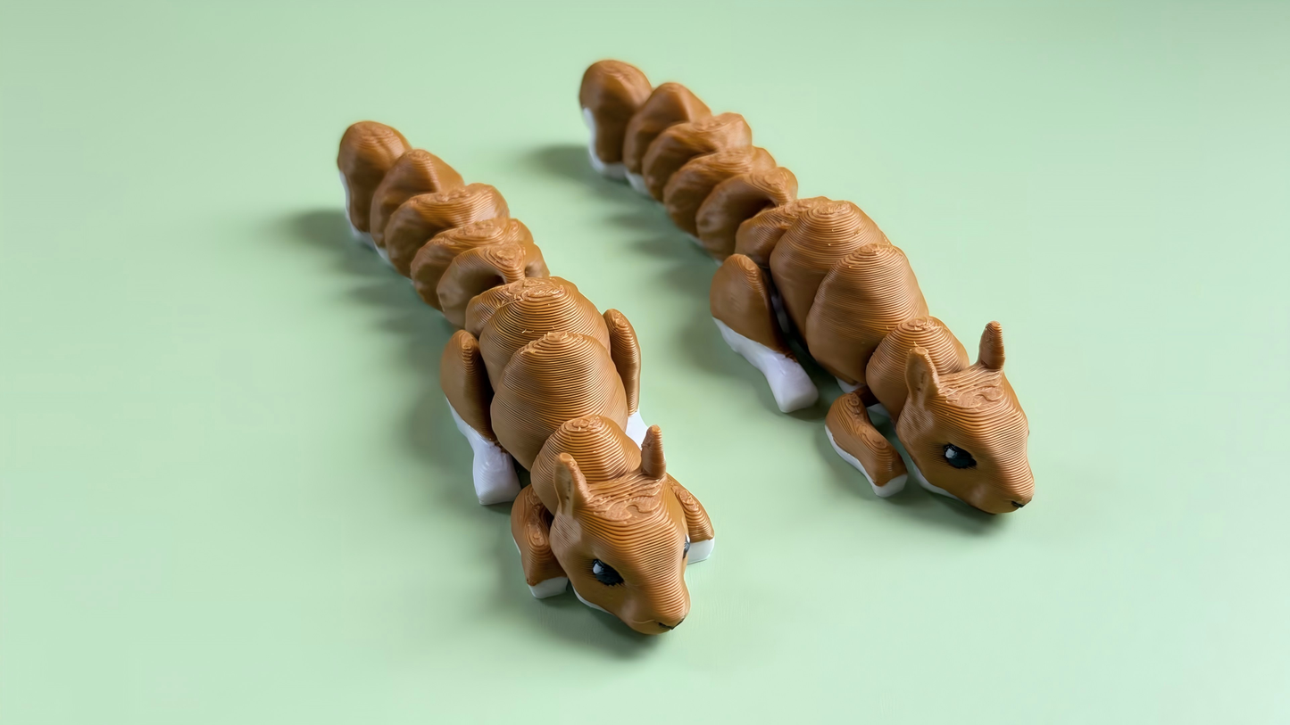 3D-printed fox ornament