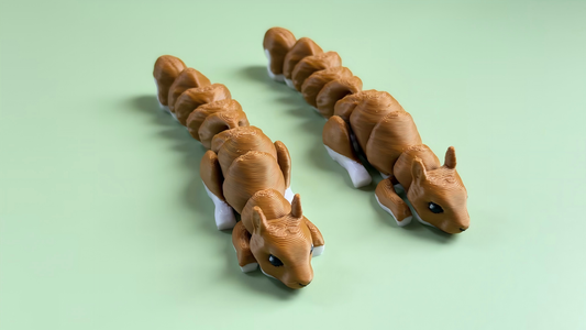 3D-printed fox ornament