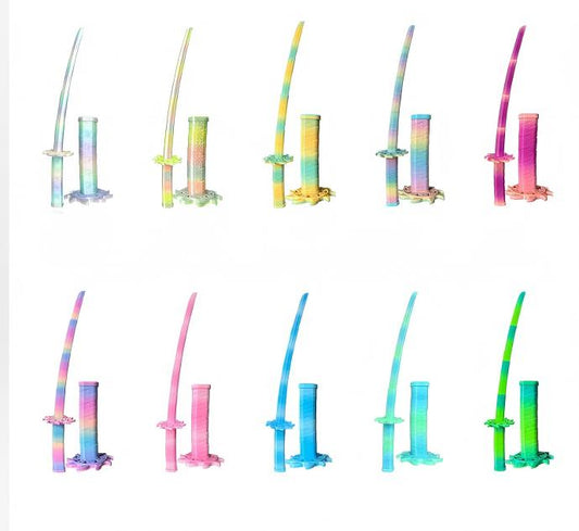 3D Printed Colorful Telescopic Sword