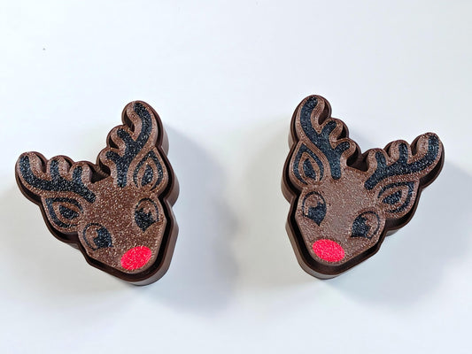 3D-printed reindeer figurine