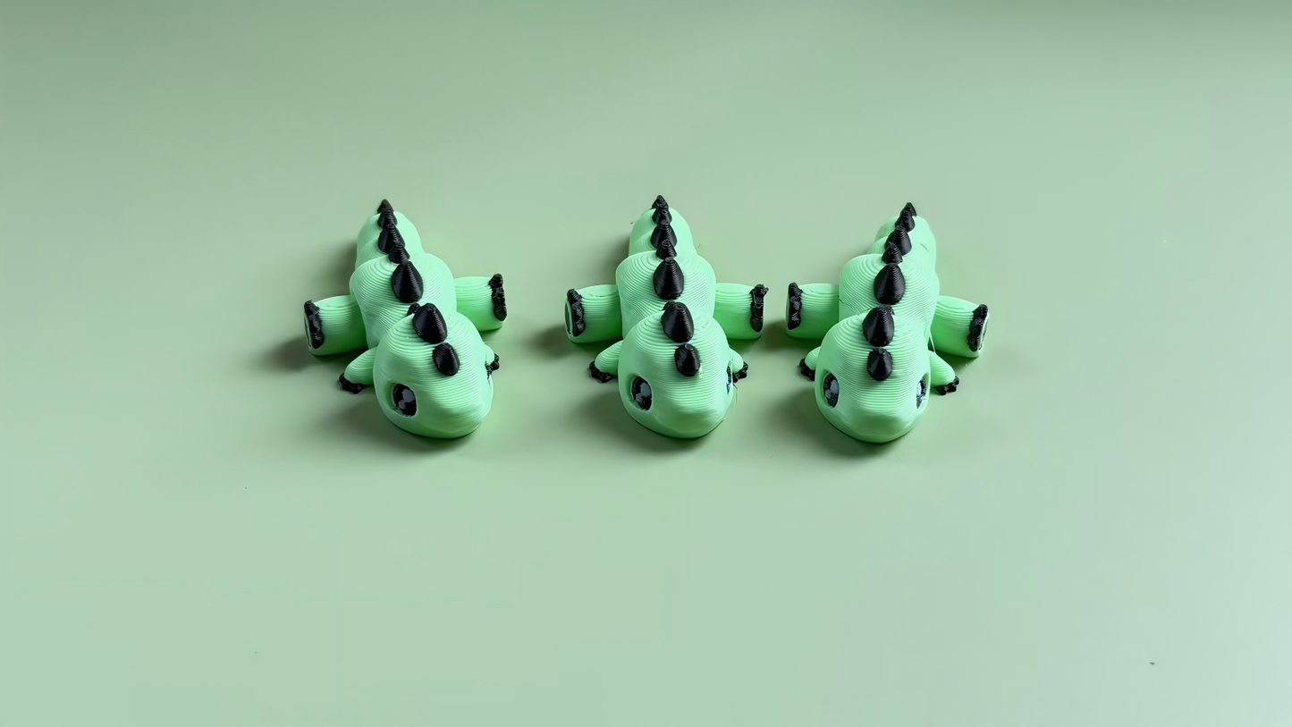 3D printed dinosaur figurine