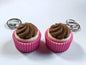 3D-printed cupcake keychain charm