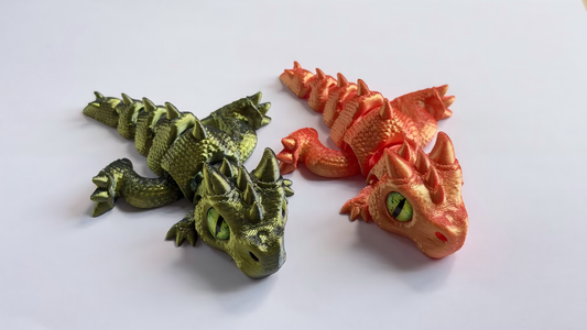 3D printed dinosaur keychain charm