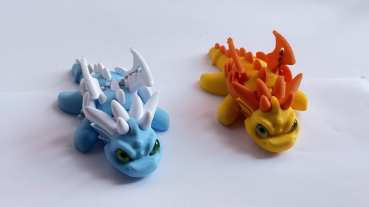 3D printed dinosaur keychain charm