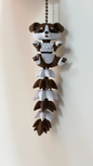3D printed cartoon dog keychain charm