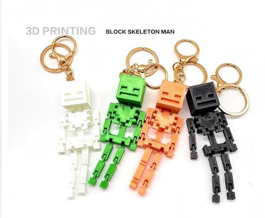 3D printed Halloween skeleton figure