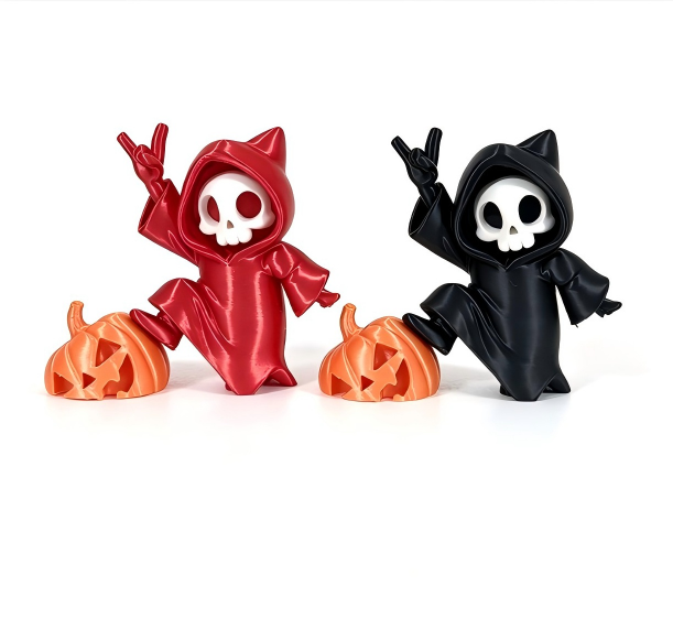3D-printed new Halloween Grim Reaper ornament