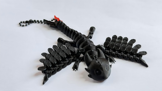 3D printed Toothless keychain charm