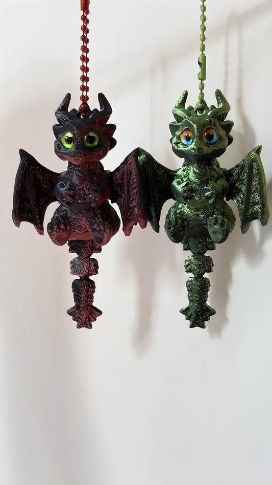 3D printed Toothless keychain charm