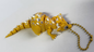 3D printed dinosaur keychain charm