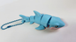 3D printed shark keychain charm